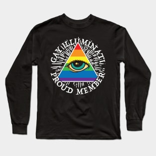 Gay Illuminati Proud Member Long Sleeve T-Shirt